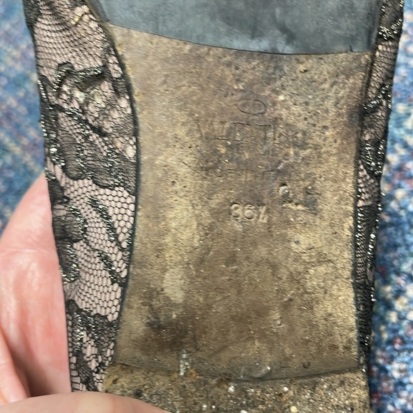 Preloved Valentino Lace Embellished Flats Loafers size 36 1/2 - Picture 17 of 17